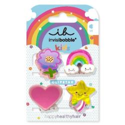 Invisibobble CLIPSTAR KIDS Happy World 4 ks